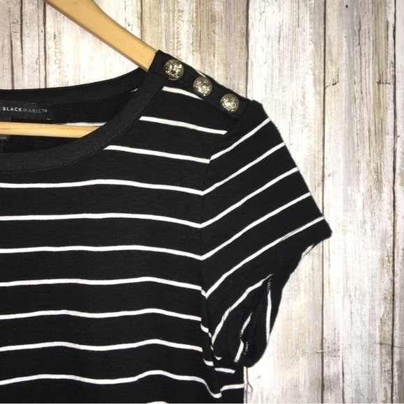 White House Black Market Striped Tee - Picture 2 of 3